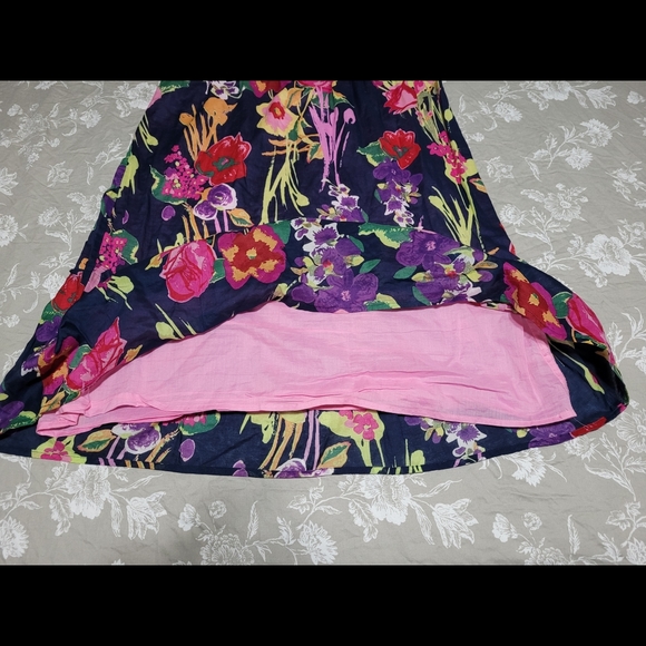 🎉HP🎉 American Eagle dress 14. Spaghetti strap light spring colorful floral. - Picture 5 of 8